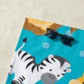 Safari-Tiere Niedlich und knuddelig Strandtuch (Beispiel)