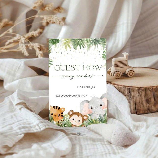 Safari Tiere schätzen die Anzahl der Candies Game  (Von Creator hochgeladen)