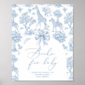 Safari-Tiere Toile de Jouy Bücher für Kinder Poster (Vorne)