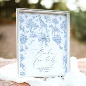 Safari-Tiere Toile de Jouy Bücher für Kinder Poster