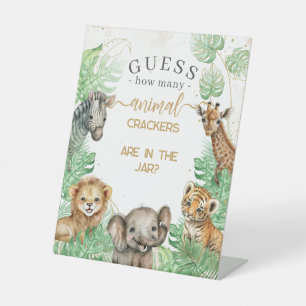 Safari-Tiere Tropical Baby Shockers-Spiel Sockelschild