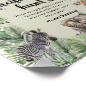 Safari-Tiere Tropical Der Schnuller Jagd Poster (Ecke)