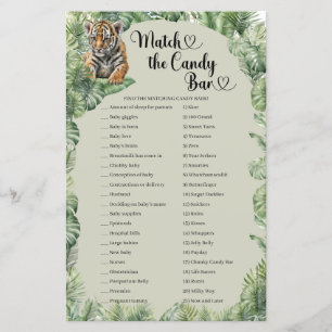 Safari-Tiere Tropical Match Das Candy-Bar