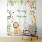 Safari-Tiere tropische Babydusche Wandteppich (Beispiel)