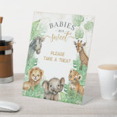 Safari-Tiere Tropische Vegetation Kinderdusche Lec Sockelschild (In SItu)