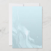 Safari Tiere und Balloons Blue Boy Baby Sprinkle Einladung (Rückseite)