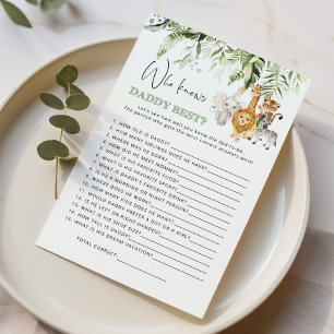 Safari-Tiere Wer Papa für das beste Spiel kennt