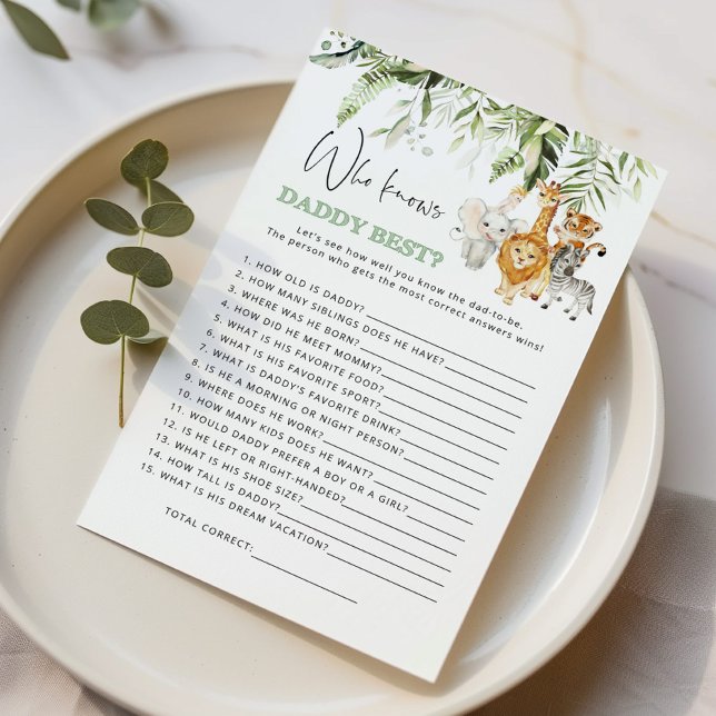 Safari-Tiere Wer Papa für das beste Spiel kennt (Von Creator hochgeladen)