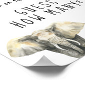 Safari-Tiere - Wie viele Wildtiere? Poster (Ecke)