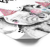 Safari Tiere Wild Ein Geburtstagswillkommen Poster (Ecke)