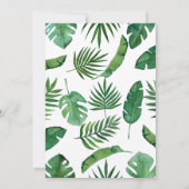 Safari Tiere Wild Einladung zum 1. Geburtstag (Rückseite)