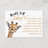 Safari-Tiere wilden ein modernes Baby-Duschbücher Begleitkarte (Vorderseite)