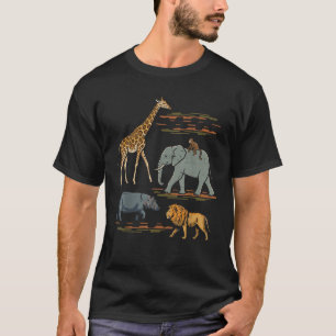 Safari-Tiere Wildlife Afrikanischer Dschungel Zoo T-Shirt