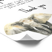 Safari-Tiere - Windeln Poster (Ecke)