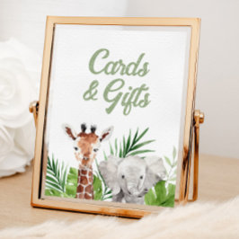 Safari Tierkarten und Geschenke Poster