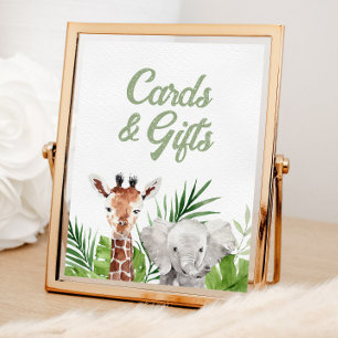 Safari Tierkarten und Geschenke Poster