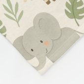 Safari-Tierkinderstube-Druck Fleecedecke (Ecke)