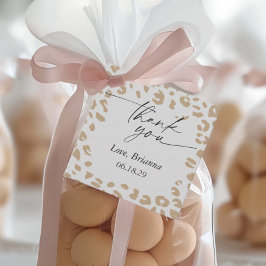 Safari Tierprint Gender Neutral Baby Shower Geschenkanhänger