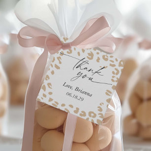 Safari Tierprint Gender Neutral Baby Shower Geschenkanhänger