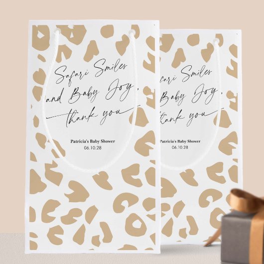 Safari Tierprint Moderne Baby Dusche Goodie Tasche Kleine Geschenktüte