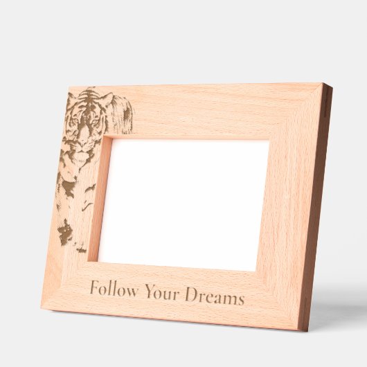 Safari Tiger Animal Geätzte Rahmen (Links)