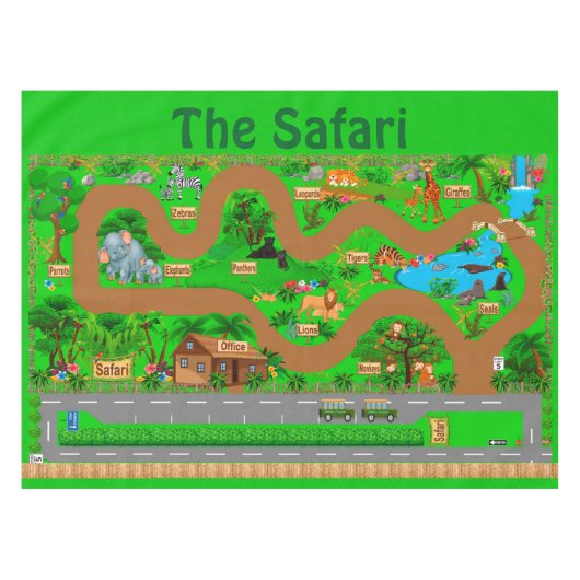 Safari  tischdecke (Vorderseite (Horizontal))