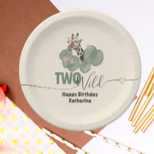 Safari Too Wild Giraffe Animal Birthday