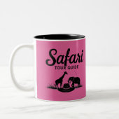 Safari Tour Guide Geschenk Zweifarbige Tasse (Links)
