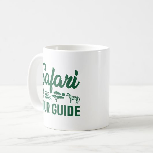 Safari Tour Guide Kaffeetasse (Vorderseite Links)