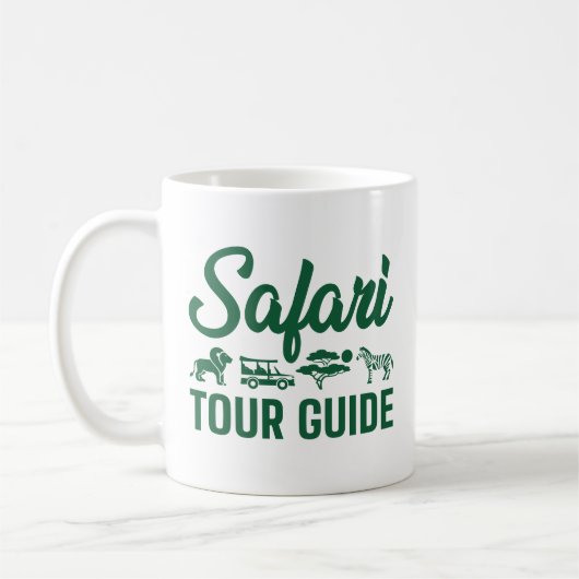 Safari Tour Guide Kaffeetasse (Links)