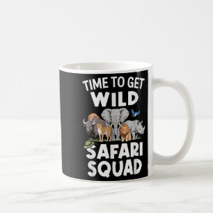 Safari Tour Guide Safari Tiere Zeit, um wild zu we Kaffeetasse