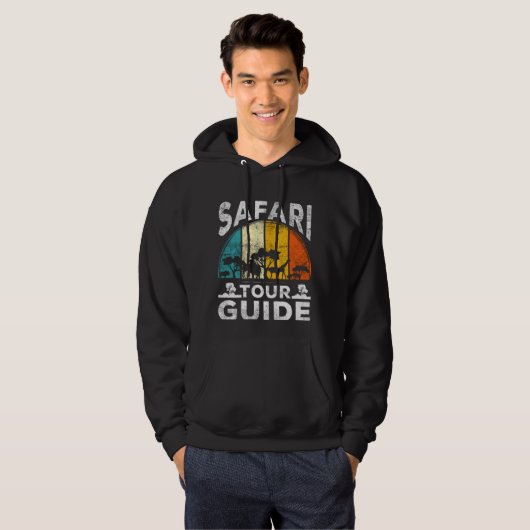 Safari Tour Guide Wilderness Tiererlebnis Hoodie (Vorne ganz)