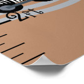 Safari Train Animals Growth Chart Behielt auf 8x44 Poster (Ecke)