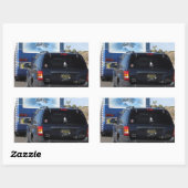 Safari Trek 1999 Blue Classic RV Motorhome Jeep Rechteckiger Aufkleber (Blatt)