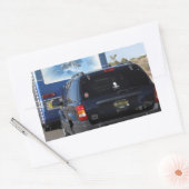 Safari Trek 1999 Blue Classic RV Motorhome Jeep Rechteckiger Aufkleber (Umschlag)