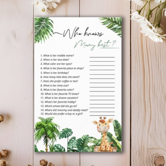 Safari Tropical, der Mommy Best Game kennt Flyer