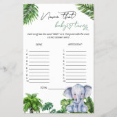 Safari Tropical Name, dass Baby Tune Game Flyer (Vorne)
