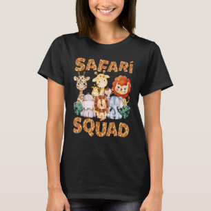 Safari-Trupp Afrika Tier Zoo Familienurlaub Summe T-Shirt