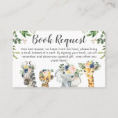 Safari Twins Baby Showbucher Beilage Visitenkarte (Vorderseite)