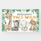 Safari Two Wild Birthday Banner (Horizontal)