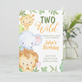 Safari Two Wild Birthday Einladung