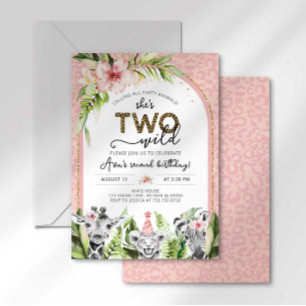 Safari Two Wild Birthday Einladung