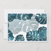 Safari Two Wild Birthday Foto Greenery & Gold Einladung (Rückseite)