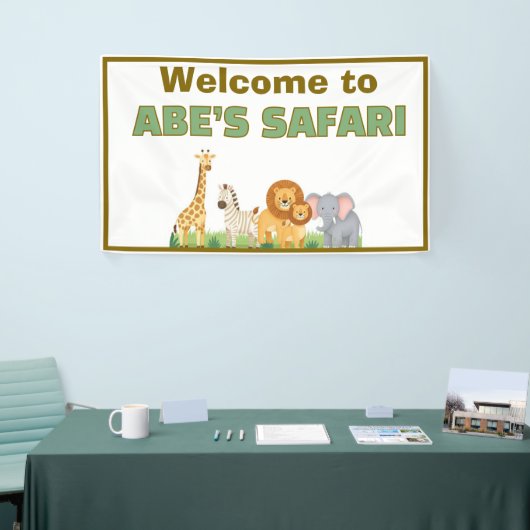 Safari upsherin Geburtstagsgeschenk Banner (Messeveranstaltung)