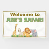 Safari upsherin Geburtstagsgeschenk Banner (Horizontal)