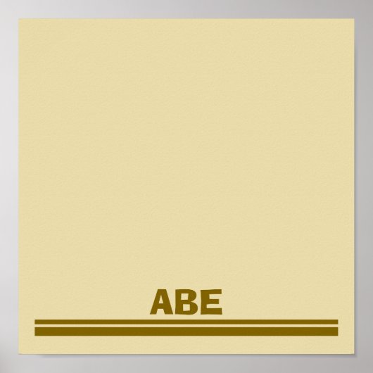 Safari upsherin Tischset Poster (Vorne)