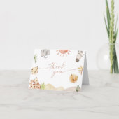 SAFARI Vielen Dank, dass Sie geklappte Karte haben (Vorderseite)