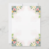 Safari Vier Mal Wild Geburtstag Einladung Rosa (Rückseite)