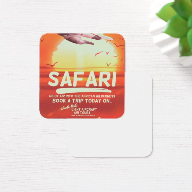 Safari-Vintage-Abenteuerposter. (Schreibtisch)