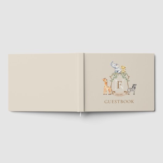 Safari-Wappen Gästebuch (Voll)
